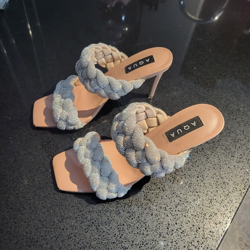 Rhinestone mules